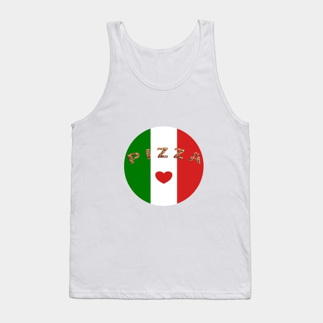 I love Pizza Tank Top by Ocin Design